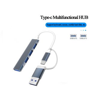 Usb C Hub 3.0 Type C 4 Ports Multi Usb Splitter Adapter Otg for Huawei Xiaomi