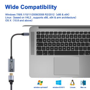 Type-c Video Capture Card Hdmi-compatible To Usb C 1080p Hd Game Recording