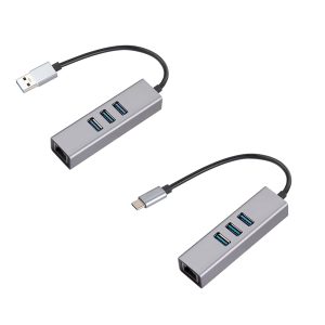 Usb3.0 to Ethernet Adapter Type-C to Rj45 Gigabit Ethernet Laptop Network