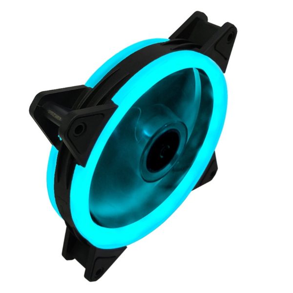 120mm 4pin RGB Case Cooling Fan Blue-red-white Fluid Bearing Led Cooler Fan