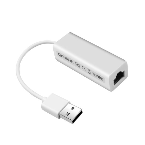 Portable Usb2.0 To Rj45 Network Card 10mbps Usb To Rj45 Ethernet Lan Adapter For Windows Xp 7 8 White