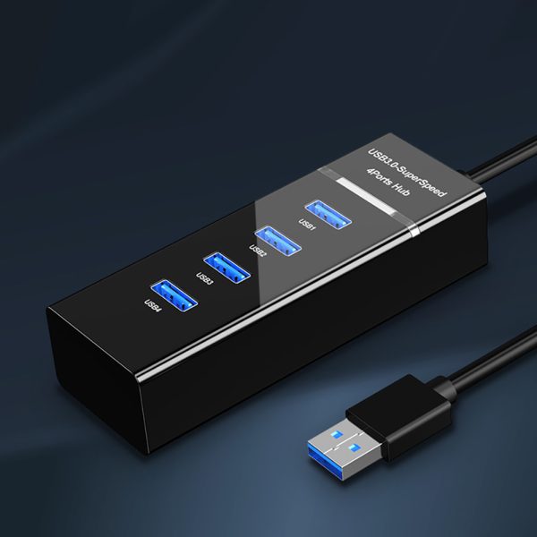 Multiport USB Hub Splitter With Cable 4 x USB Hub Adapter USB Extension Adapter For Laptop Flash Drive Mobile Devices 1USB3.0 model (blister pack)