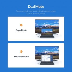 Usb3.0 to Hdmi Vga 2-in-1 Adapter Usb 3.0 5gbps 1080p Dual Output Converter