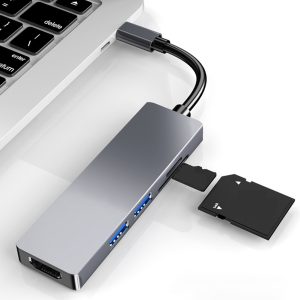 USB C Hub HD Multimedia Interface USB 3.0 USB 2.0 Ports TF SD Card Reader USB Expander Multiport USB Splitter For PC Laptop Five in One