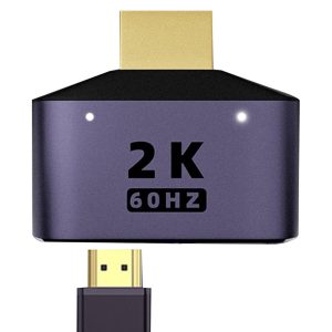 Hd 2k Hdmi Adapter 1 to 2 Splitter Hdtv Player Multimedia Device Converter