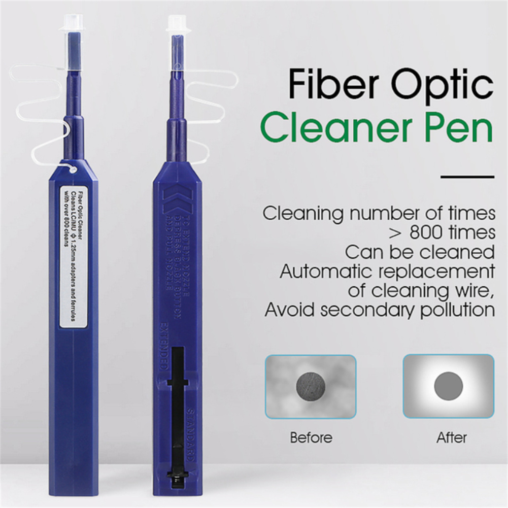 Fiber Optic Cleaner Pen 2.5mm for Lc Mu / 1.25mm For Sc Fc St Connector Optical Smart Cleaning Tool 2.5MM SC Cleaning Pen