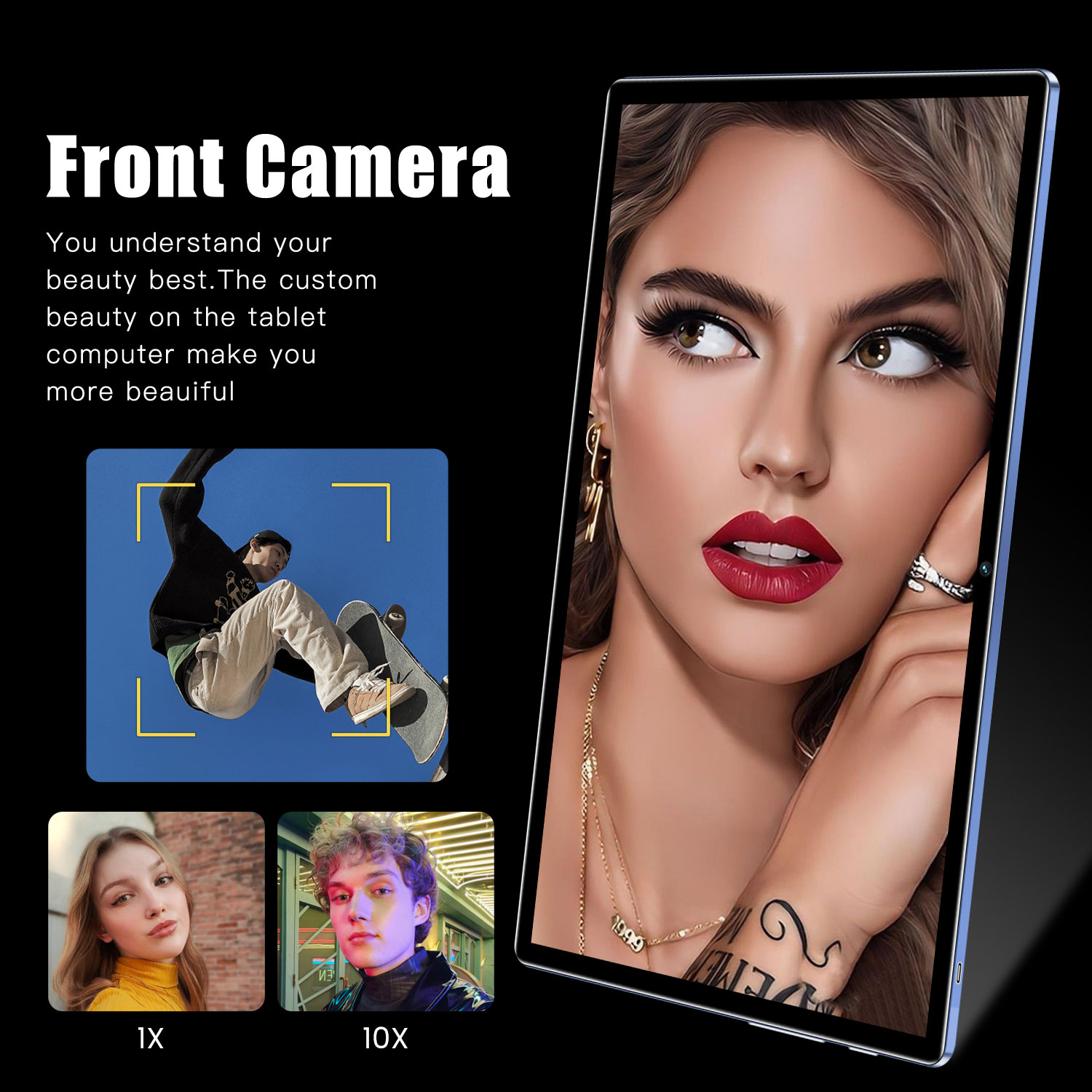 10.1 Inch X90 4G Android Tablet MTK6755 8-core 4GB RAM 64GB ROM Blue EU Plug