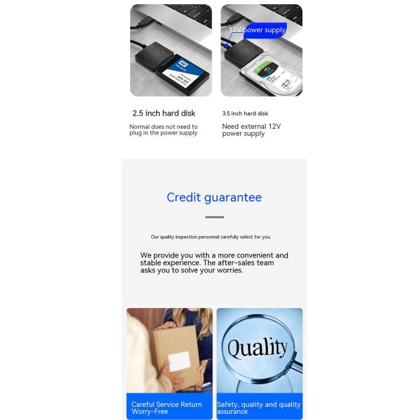 Desktop Easy Drive Cable Usb/type-c3.0 to Sata Adapter