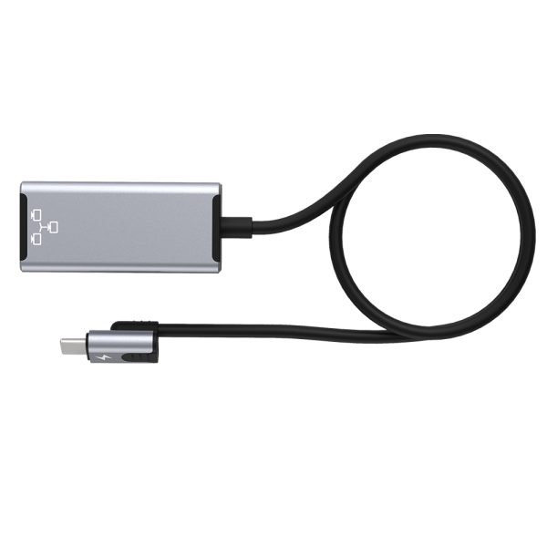 100mbps Wire Controlled Network Cable Adapter Compatible For Iphone To Rj45 Ethernet Lan Adapter Pd20w Charging silver gray