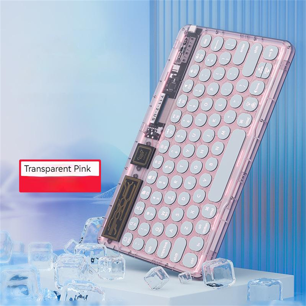 Transparent Wireless Keyboard Bluetooth Mute Lightweight Portable