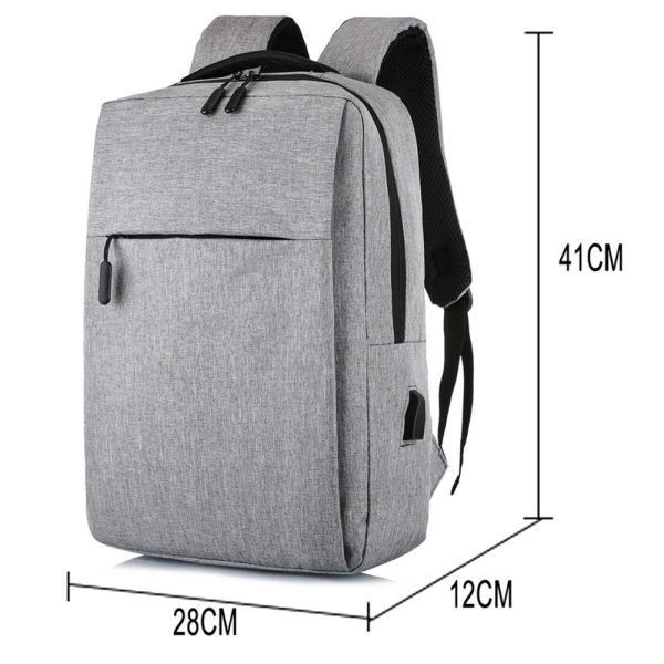 15.6 Inch Men Women Waterproof Laptop  Backpack Multifunctional Large Capacity Usb Charging Case Laptop Bag For Work Travel grey