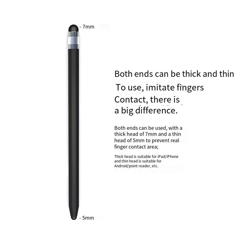 Stylus Pen Both Ends Workable Capacitive Pens Digital Stylish Pen Pencil For Most Capacitive Touch Screens Purple